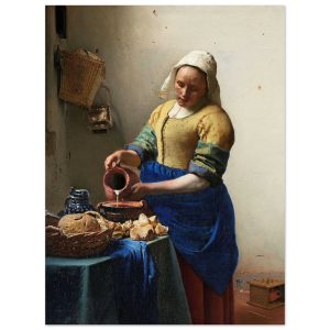 Artfulprints Poster Johannes Vermeer – Het melkmeisje – 30×40 cm – Mee Artfulprints Poster Johannes Vermeer – Het melkmeisje – 30×40 cm – Mee
