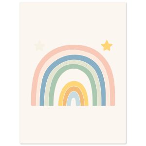 Artfulprints Poster Pastel rainbow II – 30×40 cm – Meerkleurig Artfulprints Poster Pastel rainbow II – 30×40 cm – Meerkleurig