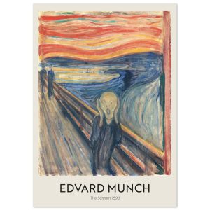 Artfulprints Edvard Munch – The Scream 1893 poster A4 21×29.7 cm Artfulprints Edvard Munch – The Scream 1893 poster A4 21×29.7 cm