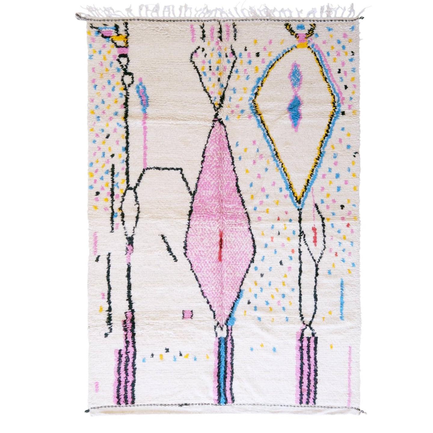 AFK Living vloerkleed Berber - handgemaakt - Wol - 191 x 312 cm