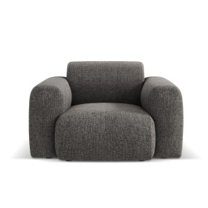 Cosmopolitan Design Fauteuil Nolio 2-zits, chenille, grijs – 95x105x72 Cosmopolitan Design Fauteuil Nolio 2-zits, chenille, grijs – 95x105x72