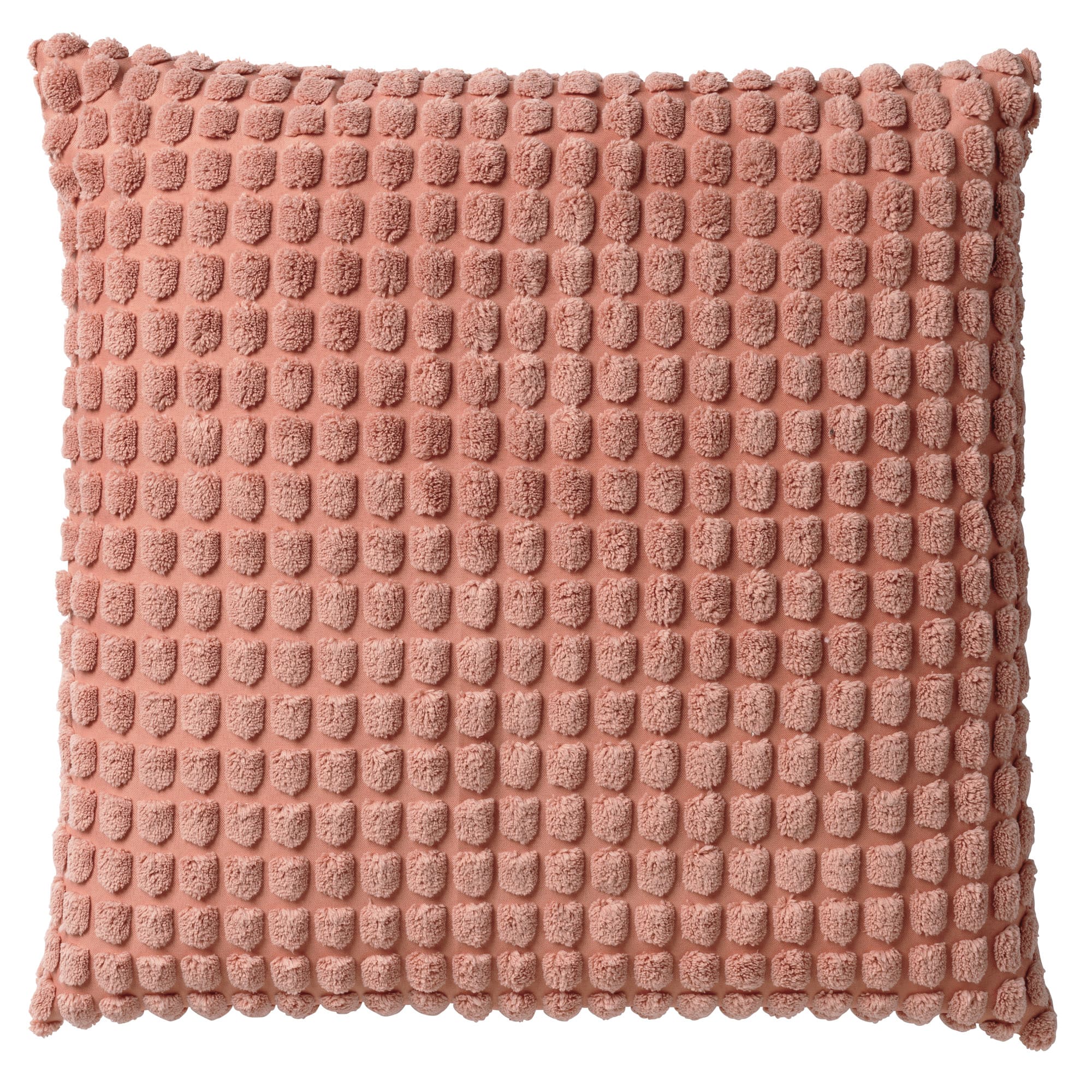 ROME - sierkussen 45x45 cm - effen kleur - 3D-structuur - Muted Clay -