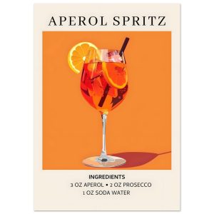 Artfulprints Poster Aperol Spritz – Ingrediënten – A4 21×29.7 cm – Ora Artfulprints Poster Aperol Spritz – Ingrediënten – A4 21×29.7 cm – Ora