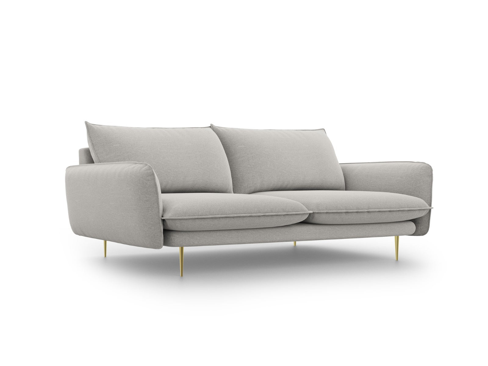 Cosmopolitan Design Bank Vienna 4-zits, structurele stof, lichtgrijs -