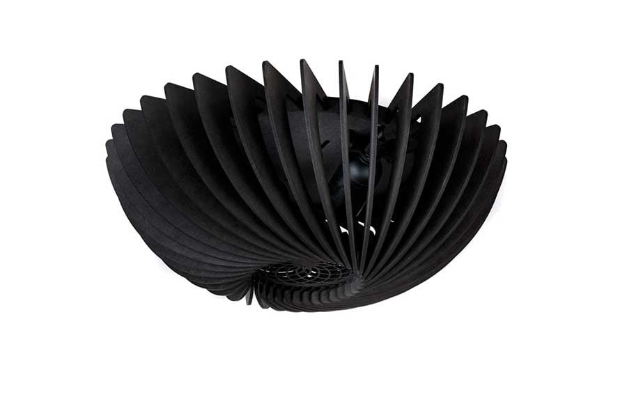 Blij Design plafondlamp Orb - 2 lichts - 36 x 13 cm - zwart