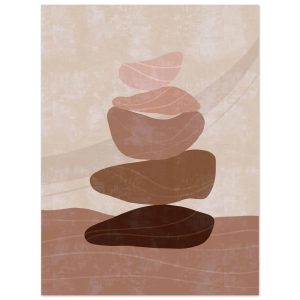 Artfulprints Poster Boho – Stone balance – 30×40 cm – Grijs Artfulprints Poster Boho – Stone balance – 30×40 cm – Grijs