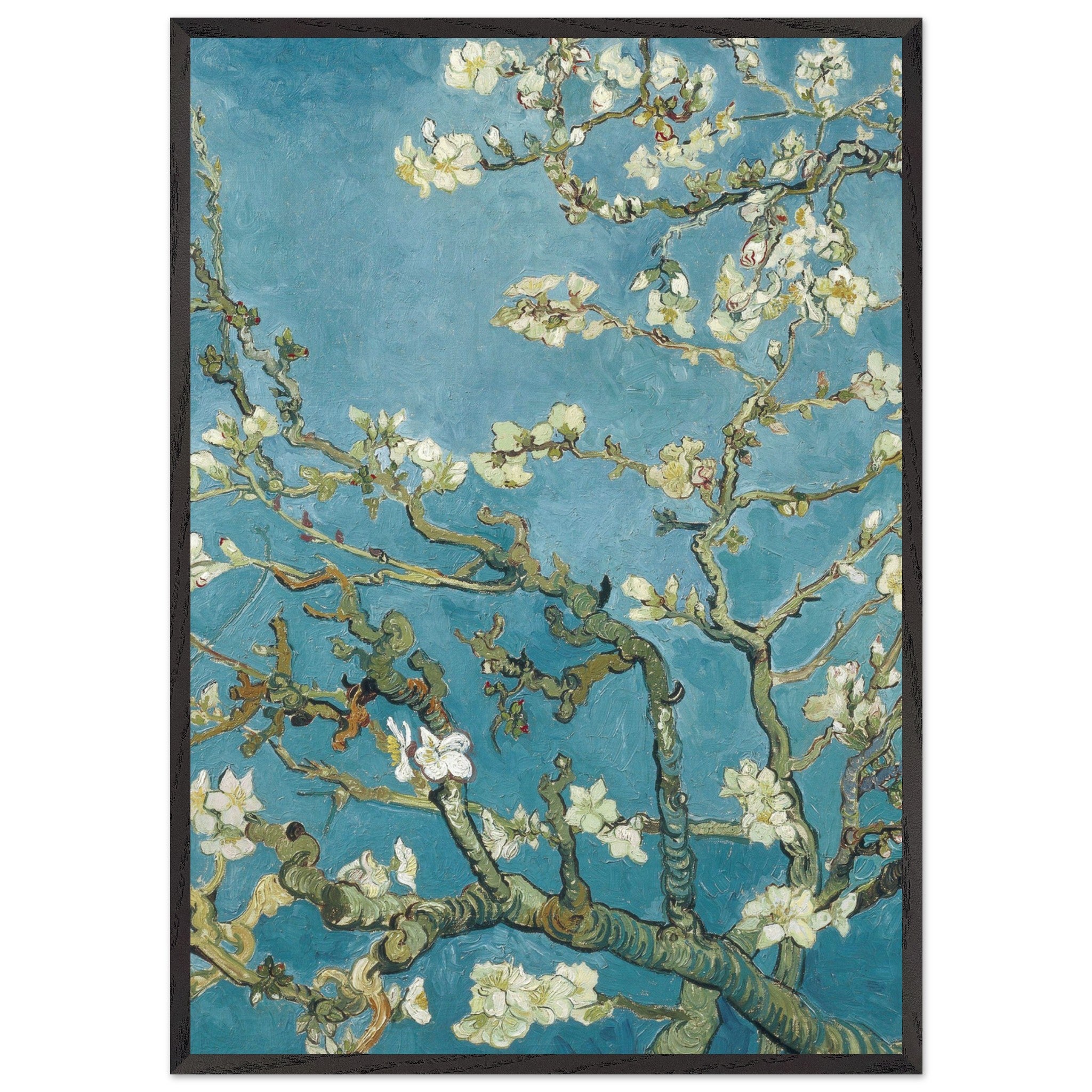 Artfulprints Poster met Lijst Vincent van Gogh - Amandelbloesem - 70x1
