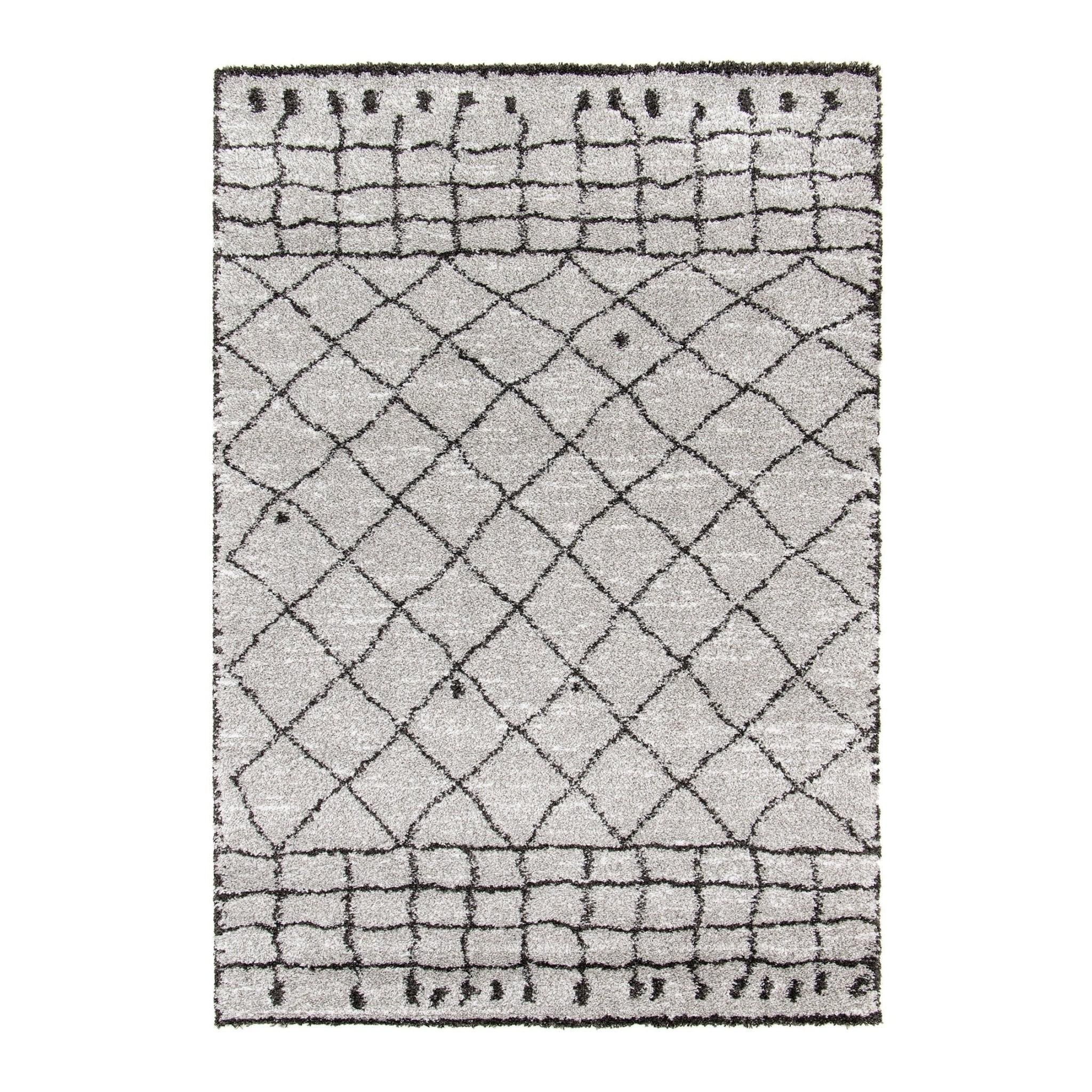 AFK Living vloerkleed Newport - shaggy - grijs - 120 x 170 cm