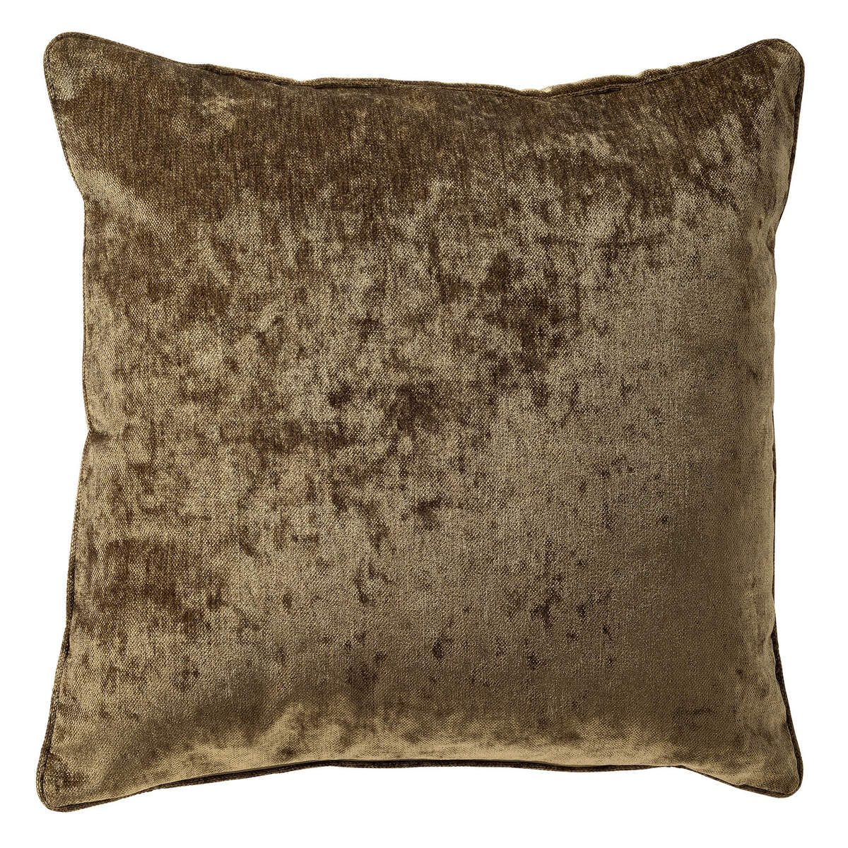 LEWY - kussenhoes 60x60 cm - glansvelours - groot formaat - Military O