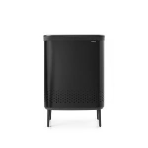 Brabantia Bo Wasbox Hi, 2 x 45 liter, kunststof deksel – Matt Black Brabantia Bo Wasbox Hi, 2 x 45 liter, kunststof deksel – Matt Black