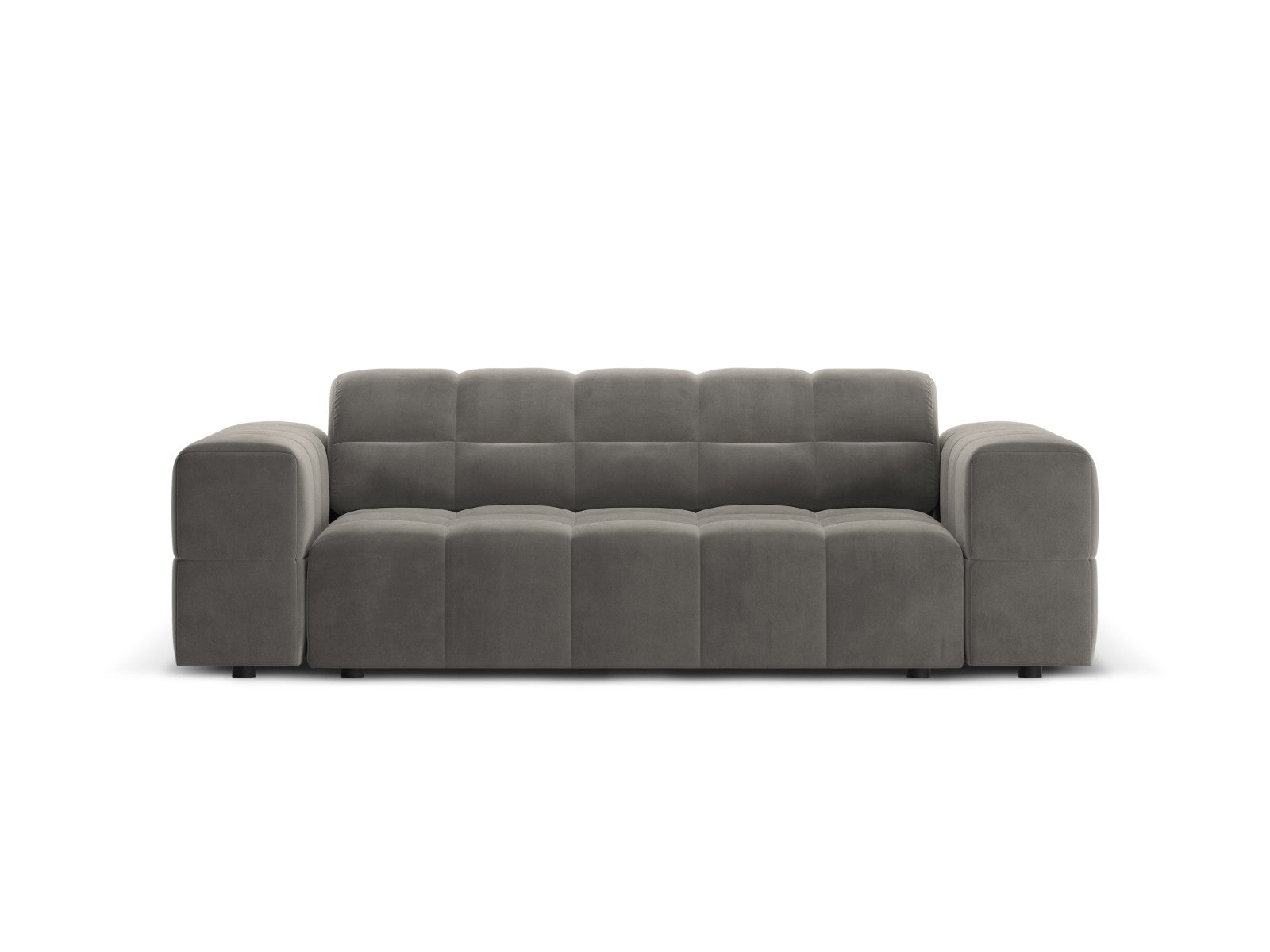 Cosmopolitan Design Bank Chicago 2-zits, flueel lichtgrijs - 102x178x7