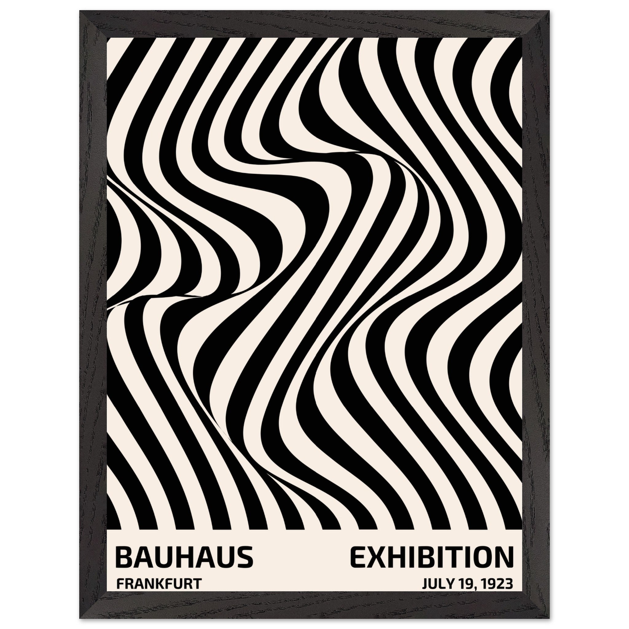 Artfulprints Poster met Lijst Bauhaus - Exhibition Frankfurt - 30x40 c