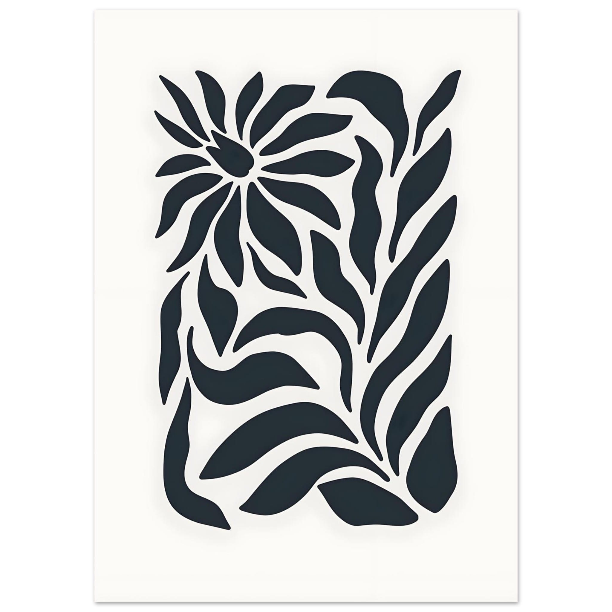 Artfulprints Poster Matisse - Flowers in silence - 50x70 cm - Zwart /