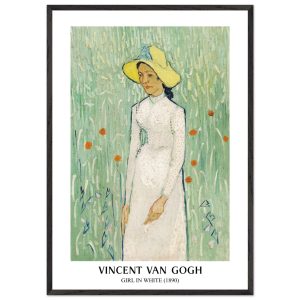 Artfulprints Poster met Lijst Vincent van Gogh – Girl in white – 70×10 Artfulprints Poster met Lijst Vincent van Gogh – Girl in white – 70×10