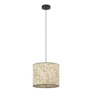 EGLO hanglamp Butterburn – e27 – ø 36 cm – zwart/wit/groen EGLO hanglamp Butterburn – e27 – ø 36 cm – zwart/wit/groen
