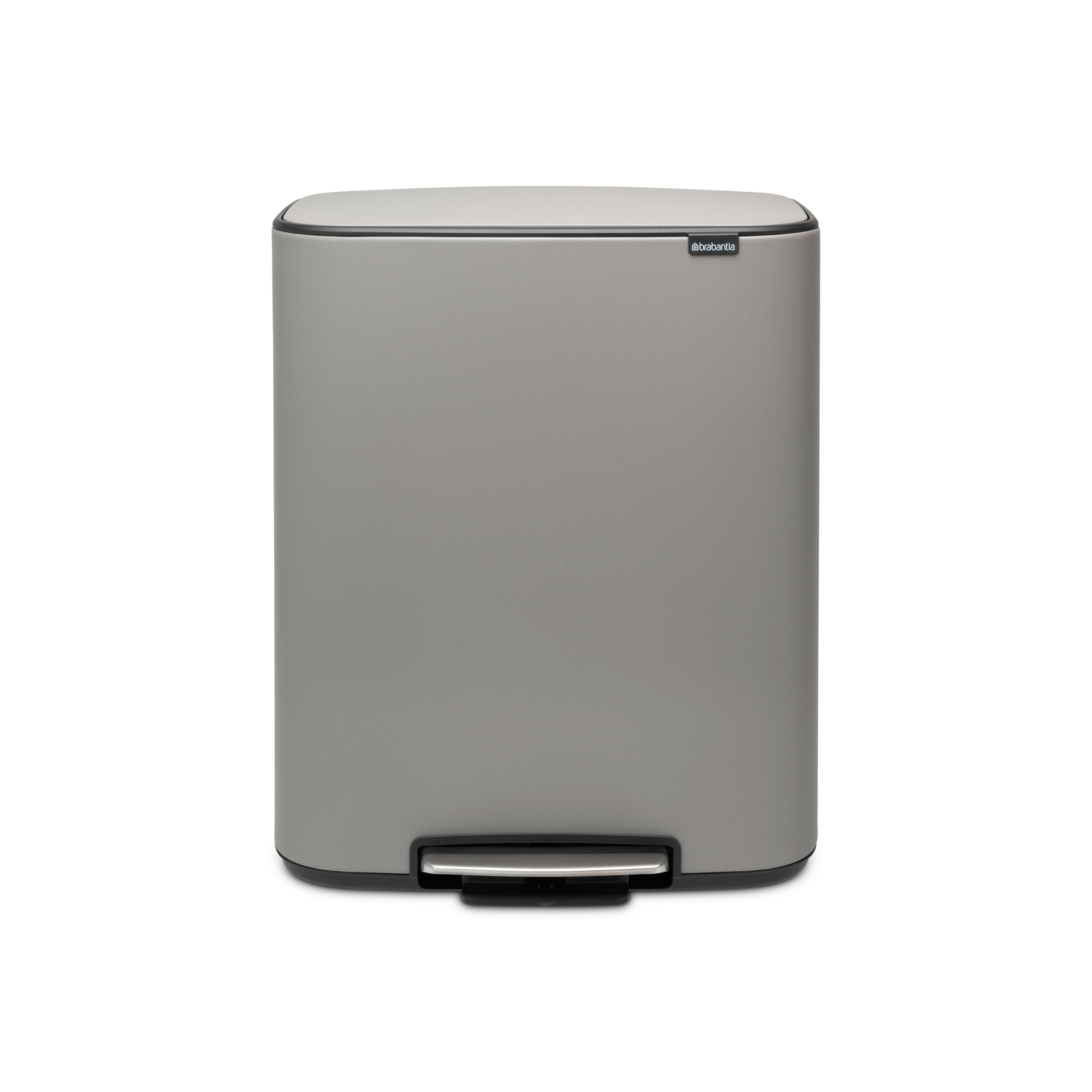Brabantia Bo Pedaalemmer, 1 binnenemmer, 60 liter - Mineral Concrete G