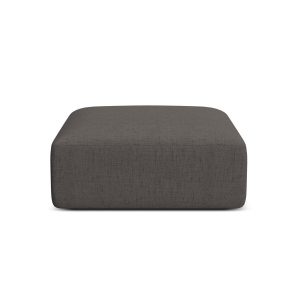 Cosmopolitan Design Poef Campi structurele stof grijs – 90x90x40cm Cosmopolitan Design Poef Campi structurele stof grijs – 90x90x40cm