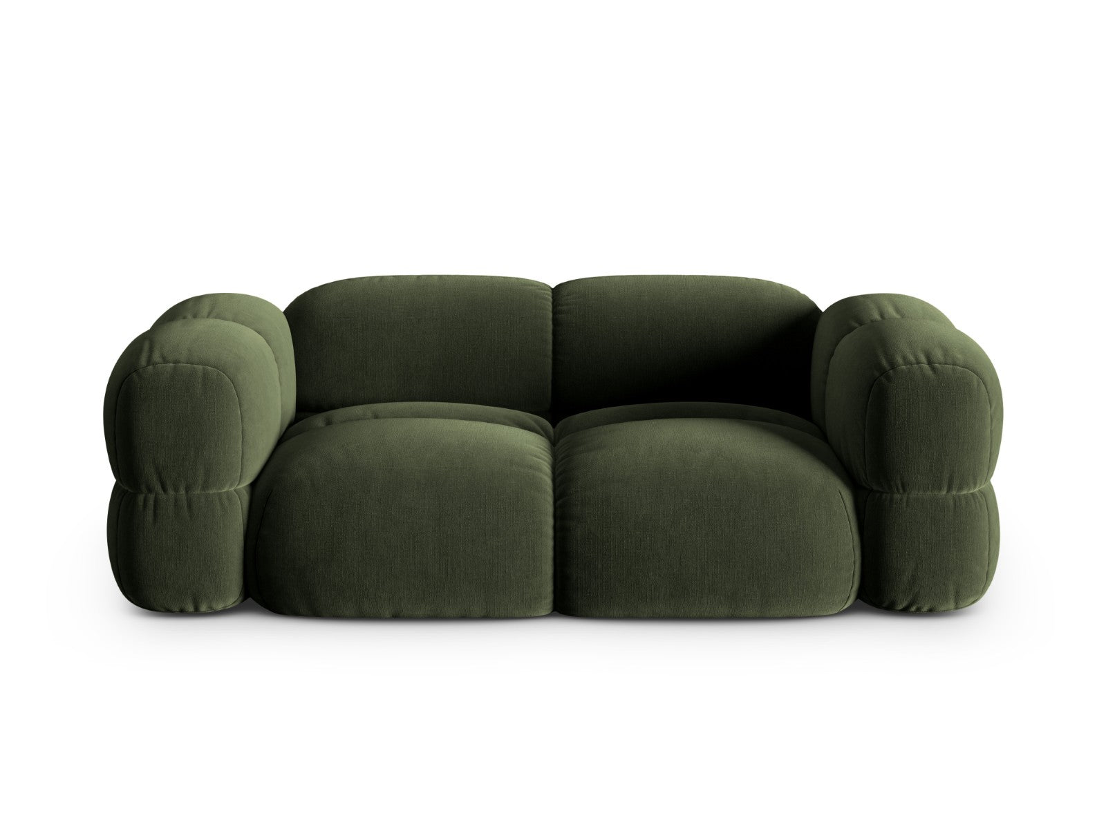 Cosmopolitan Design Bank Loretto 3-zits, flueel groente - 100x210x68cm