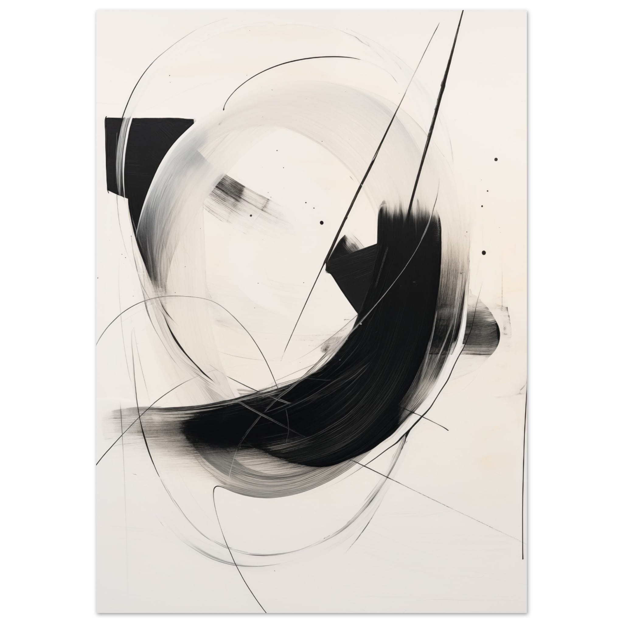 Artfulprints Abstract - Chique brush 5 poster 50x70 cm