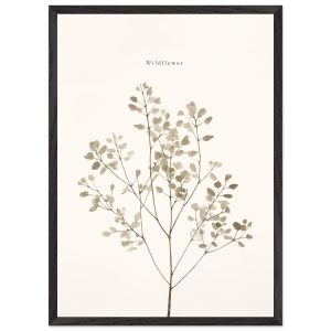 Artfulprints Poster met Lijst Wildflower – 50×70 cm – Taupe Artfulprints Poster met Lijst Wildflower – 50×70 cm – Taupe