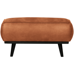 WOOOD hocker Statement – Ecoleer – Cognac – 40x80x55 WOOOD hocker Statement – Ecoleer – Cognac – 40x80x55