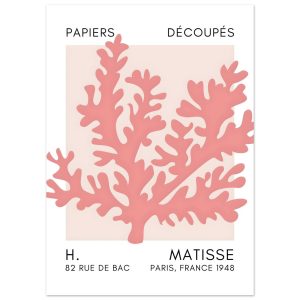 Artfulprints Poster Matisse – Aqua bloom taupe – 50×70 cm – Taupe Artfulprints Poster Matisse – Aqua bloom taupe – 50×70 cm – Taupe