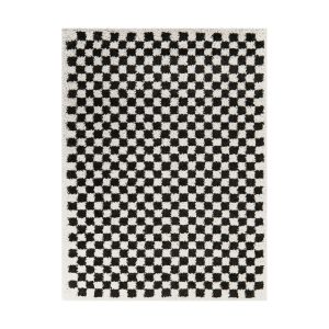 AFK Living vloerkleed Checkers – shaggy – zwart – 160 x 213 cm AFK Living vloerkleed Checkers – shaggy – zwart – 160 x 213 cm