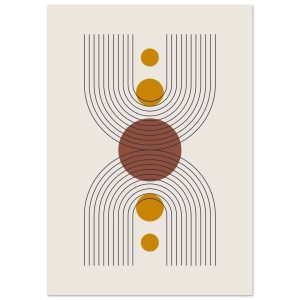 Artfulprints Boho – Centered shape poster A4 21×29.7 cm Artfulprints Boho – Centered shape poster A4 21×29.7 cm