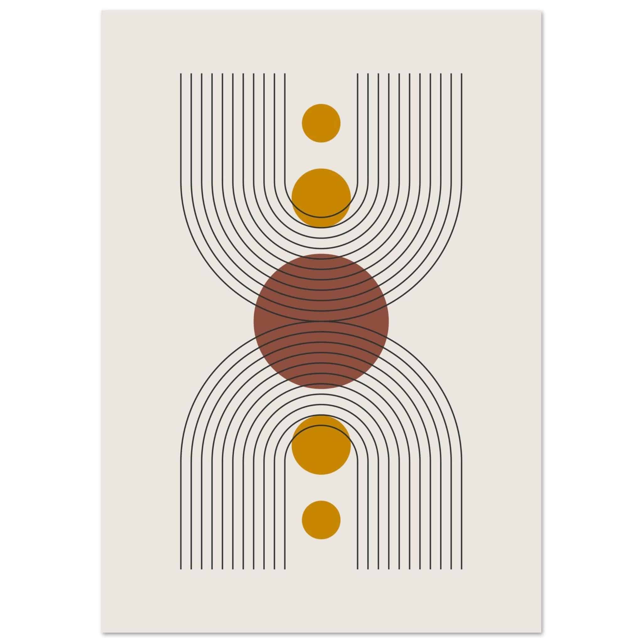 Artfulprints Boho – Centered shape poster A4 21x29.7 cm