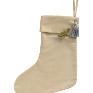 Calma House Kerstornament Velour – Ecru – 40×33 Calma House Kerstornament Velour – Ecru – 40×33