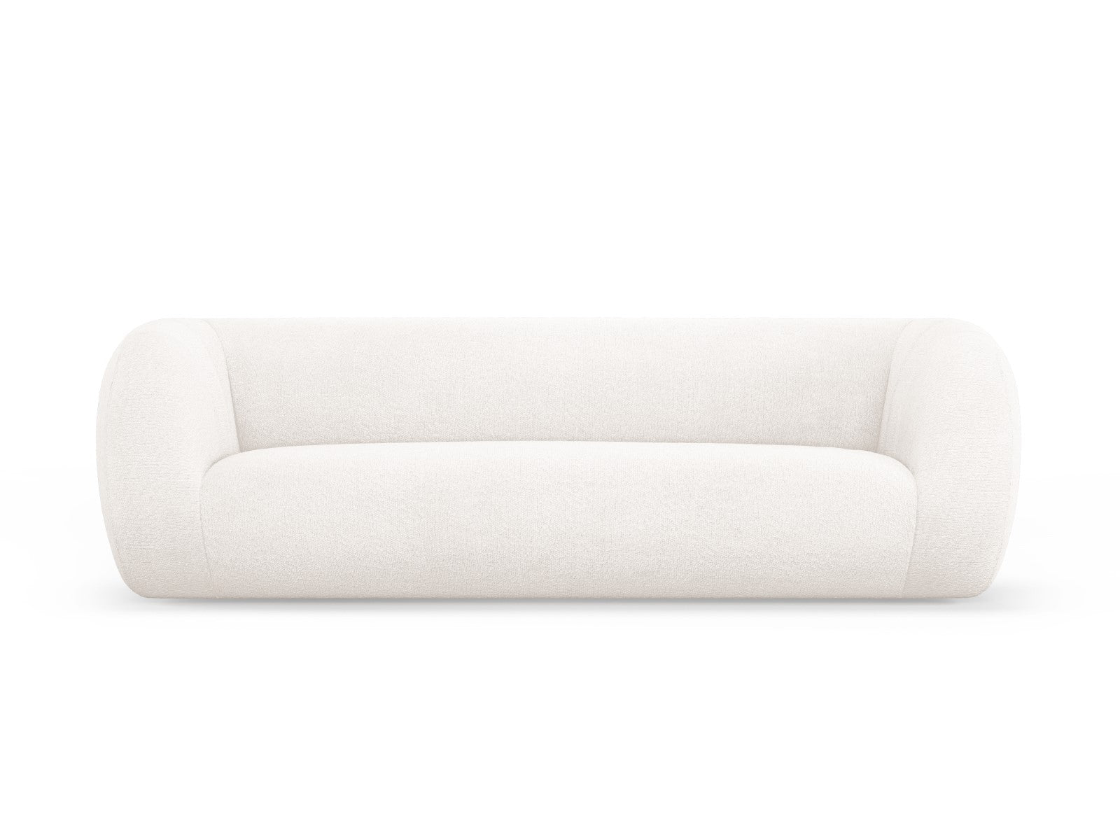 Cosmopolitan Design Bank Essen 3-zits, boucle, wit - 95x230x86cm