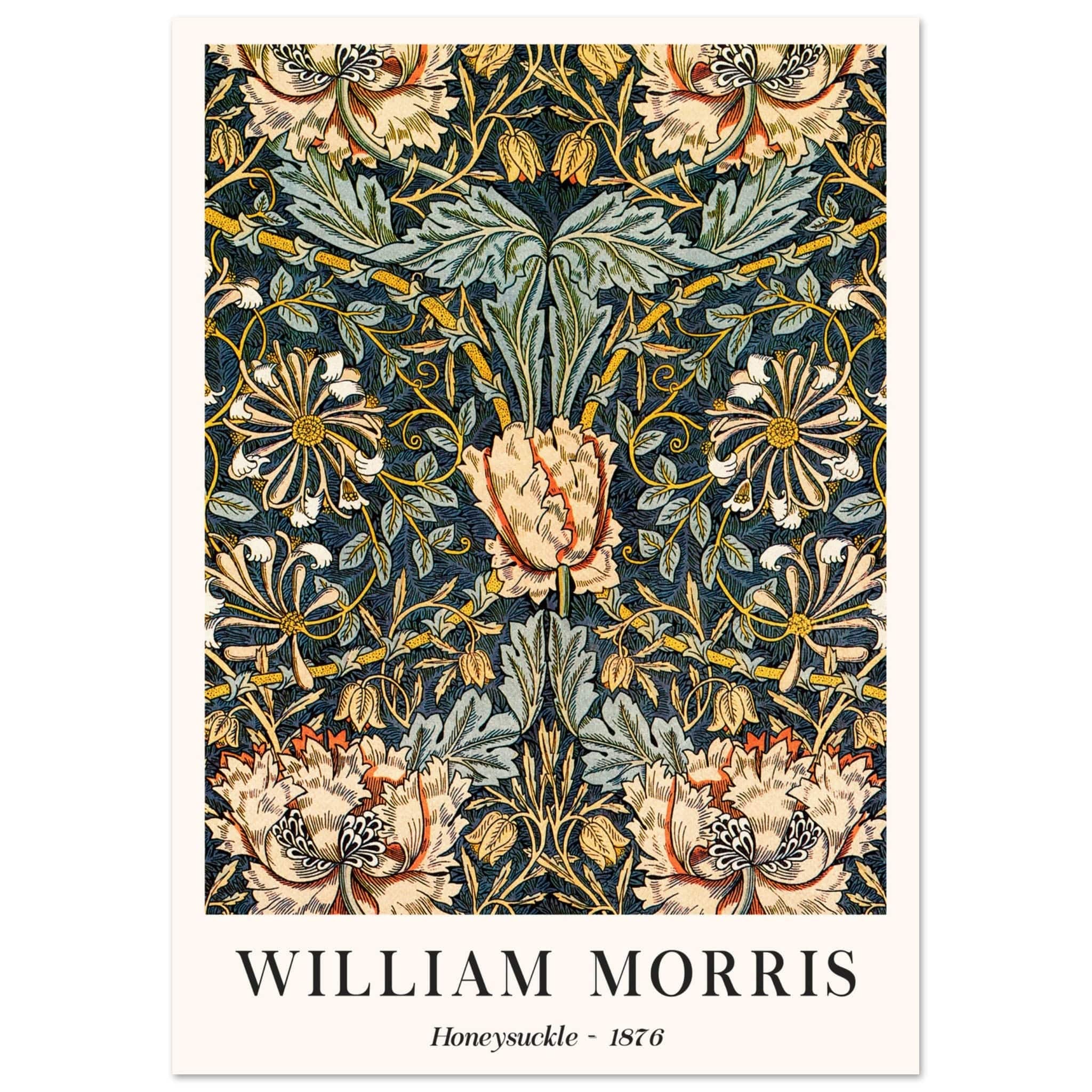 Artfulprints Poster William Morris - Honeysuckle 1876 - A4 21x29.7 cm