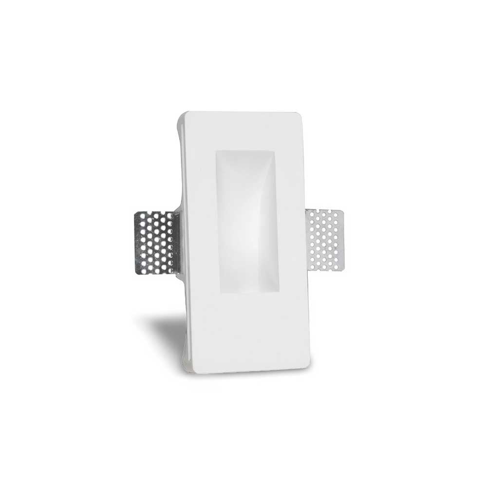 Artdelight wandlamp Gips - 1 lichts - 4.8 x 16.5 cm - wit