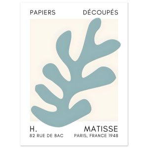Artfulprints Poster Matisse – Ocean petals turquoise – 30×40 cm – Turq Artfulprints Poster Matisse – Ocean petals turquoise – 30×40 cm – Turq