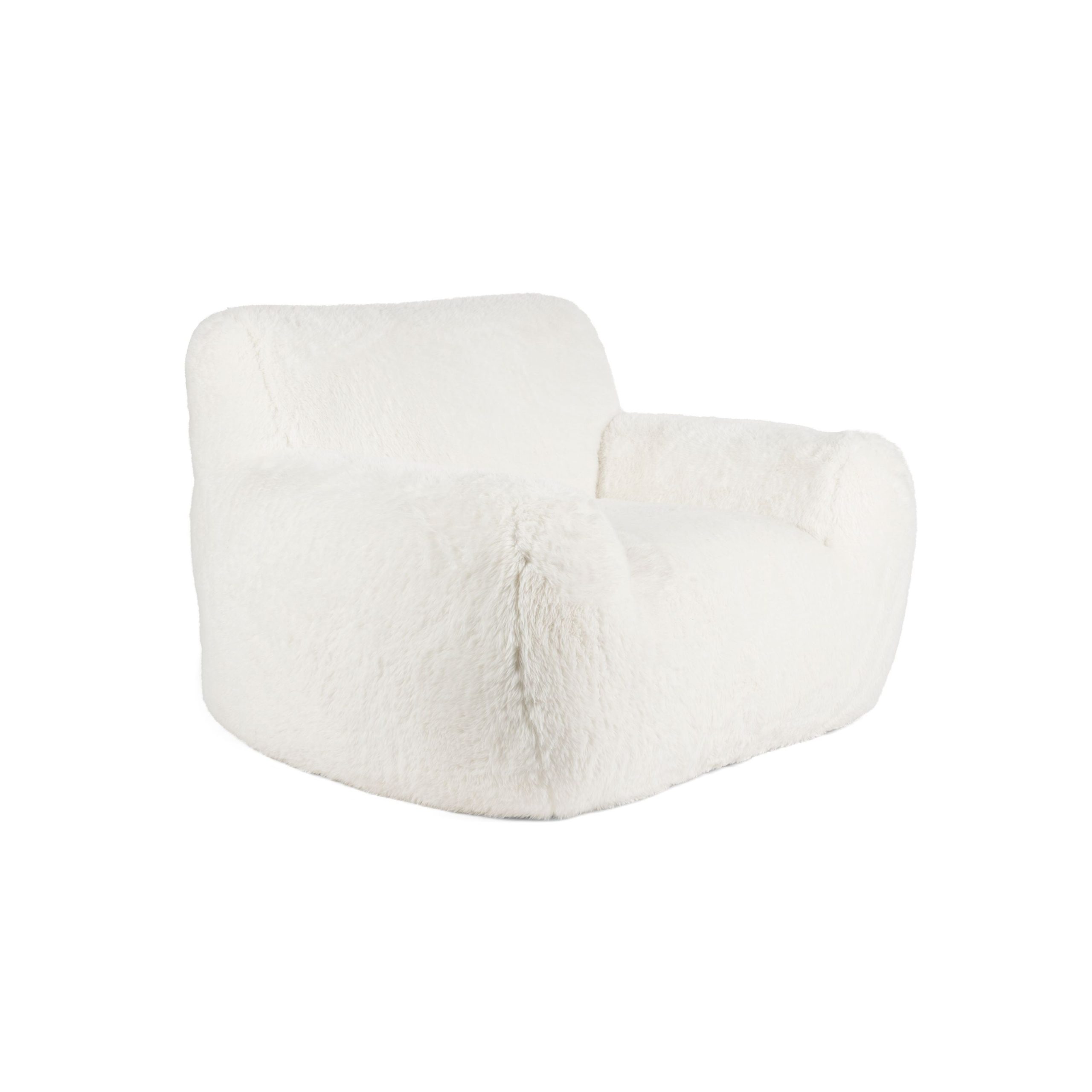 Bold Monkey Cuddle the Yeti Fauteuil/ Loungestoel Pluche Wit