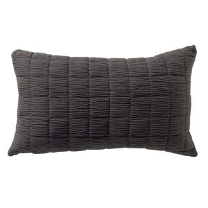 REZA – Sierkussen 30×50 cm – Charcoal Gray – antraciet REZA – Sierkussen 30×50 cm – Charcoal Gray – antraciet