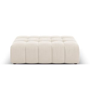 Cosmopolitan Design Poef Chicago flueel lichtbeige – 84x102x42cm