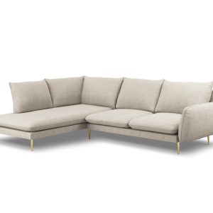 Cosmopolitan Design linker hoekbank Vienna 6-zits, structurele stof, l Cosmopolitan Design linker hoekbank Vienna 6-zits, structurele stof, l