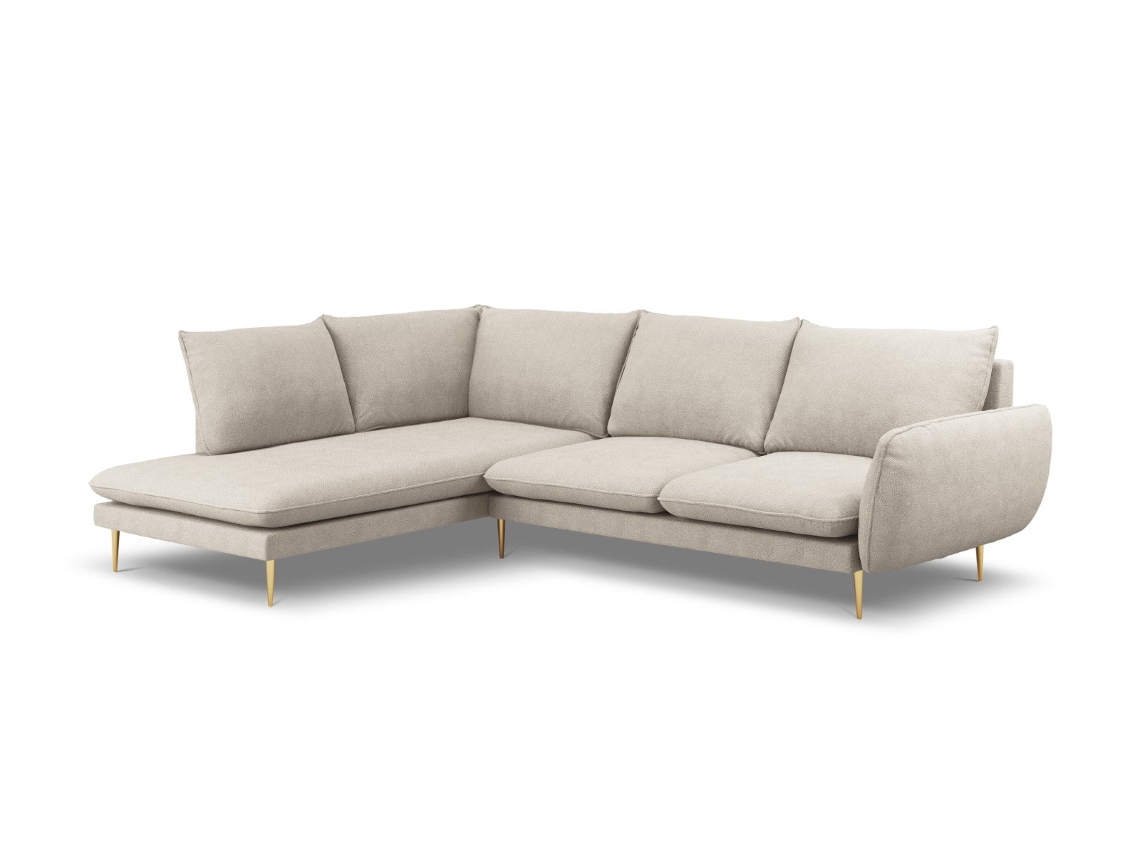 Cosmopolitan Design linker hoekbank Vienna 6-zits, structurele stof, l