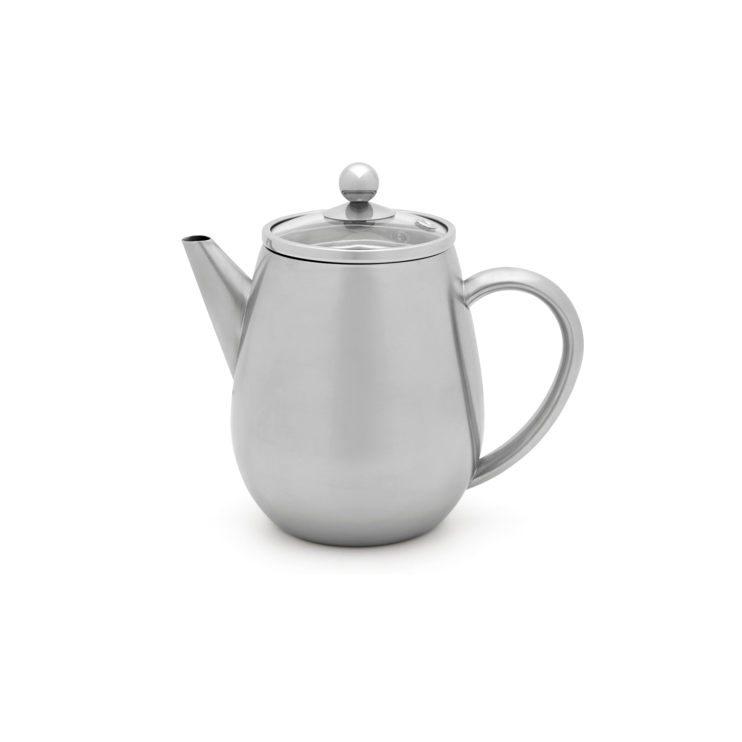 Bredemeijer - Dubbelwandige theepot Eva - 0,5 liter - Glanzend - Met f