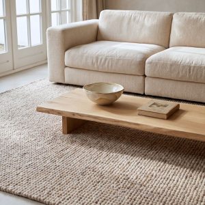 DÉJA Living Vloerkleed Bela – Beige Wol – 200x290cm DÉJA Living Vloerkleed Bela – Beige Wol – 200x290cm