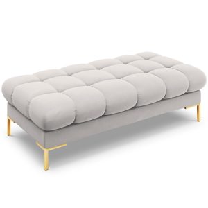 Cosmopolitan Design Bank Bali 2-zits, flueel, geld – 62x133x40cm Cosmopolitan Design Bank Bali 2-zits, flueel, geld – 62x133x40cm