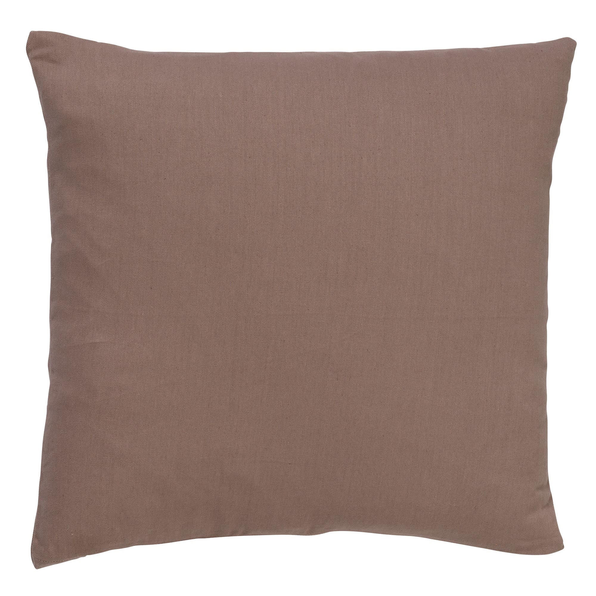 JAMES - Kussenhoes 45x45 cm - duurzaam katoen – effen kleur - Driftwoo