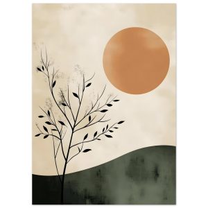 Artfulprints Poster Boho – Sunset hill – 50×70 cm – Meerkleurig Artfulprints Poster Boho – Sunset hill – 50×70 cm – Meerkleurig