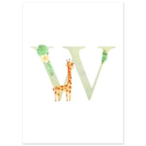 Artfulprints Poster Letter W kindernaam – 50×70 cm – Meerkleurig Artfulprints Poster Letter W kindernaam – 50×70 cm – Meerkleurig