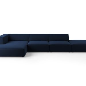 Cosmopolitan Design linker hoekbank Arendal 5-zits, flueel, koningsbla Cosmopolitan Design linker hoekbank Arendal 5-zits, flueel, koningsbla