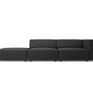 Cosmopolitan Design linker bank Arendal 4-zits, chenille, zwart – 102x Cosmopolitan Design linker bank Arendal 4-zits, chenille, zwart – 102x