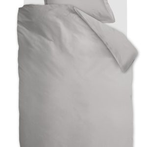 Ambiante Dekbedovertrek Satin Uni – 140 x 200/220 cm – Grijs Ambiante Dekbedovertrek Satin Uni – 140 x 200/220 cm – Grijs