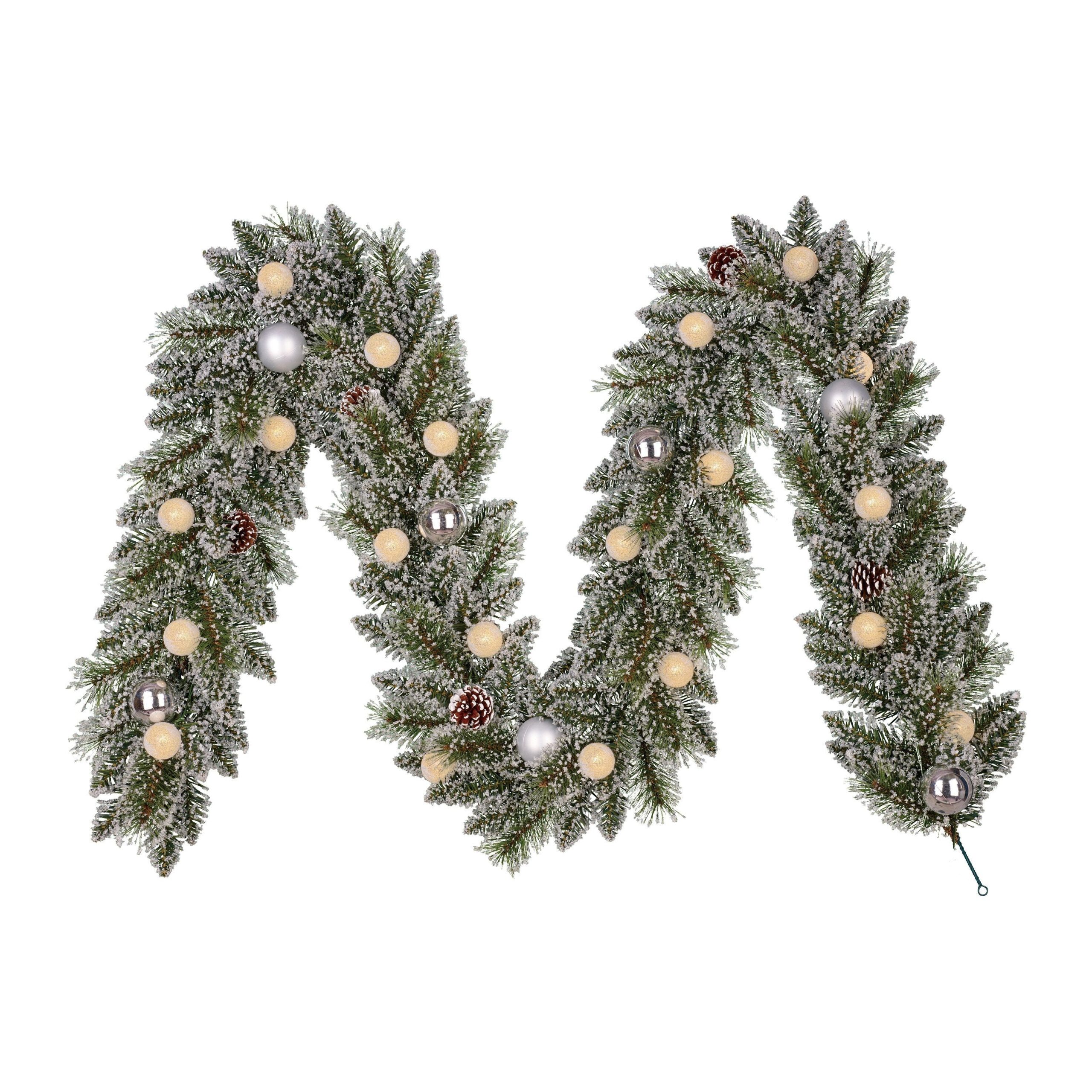 Black Box Trees Kaprun slinger groen frosted zilver warm wit 20L 180 T