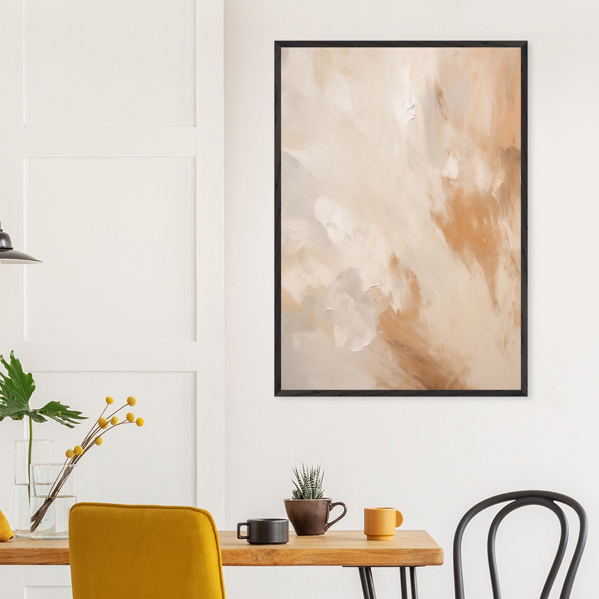Artfulprints Poster Abstract - Golden touch 2 - 70x100 cm - Terracotta